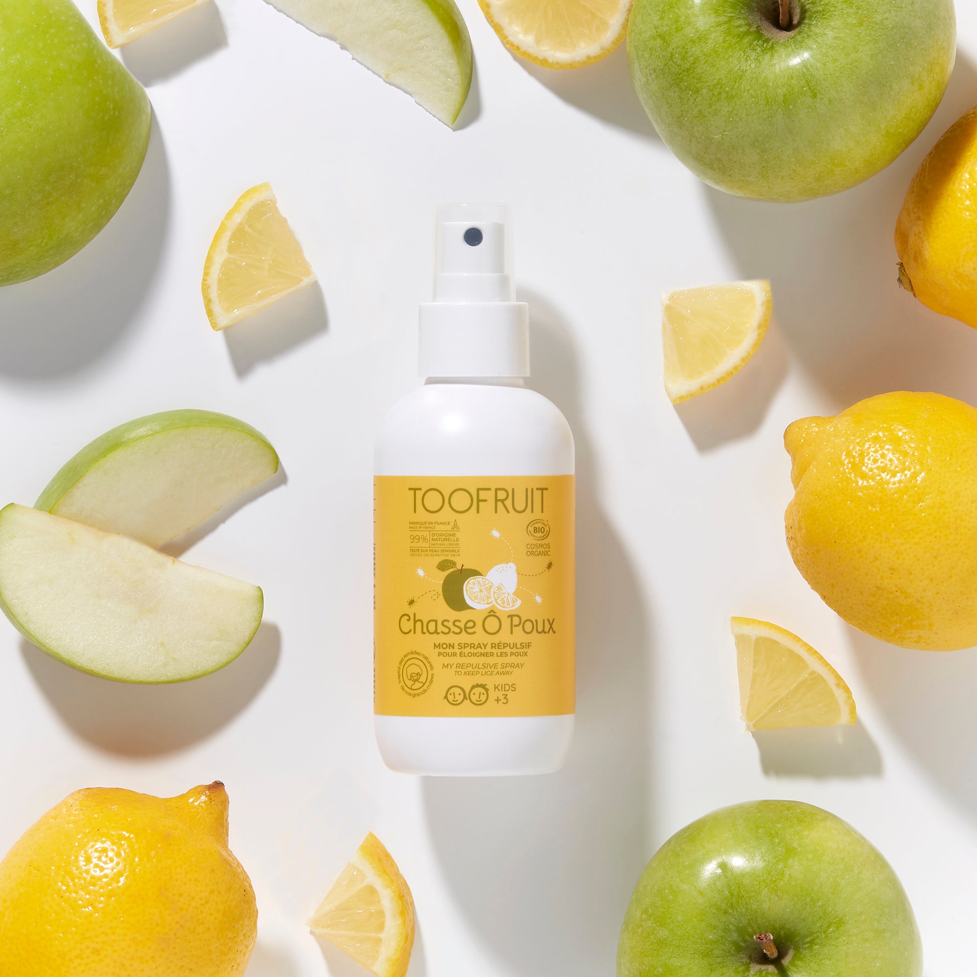 TOOFRUIT CHASSE O POUX SPRAY MBROJTES KUNDER PARAZITEVE TE FLOKEVE - MOLLE & LIMON 125ML