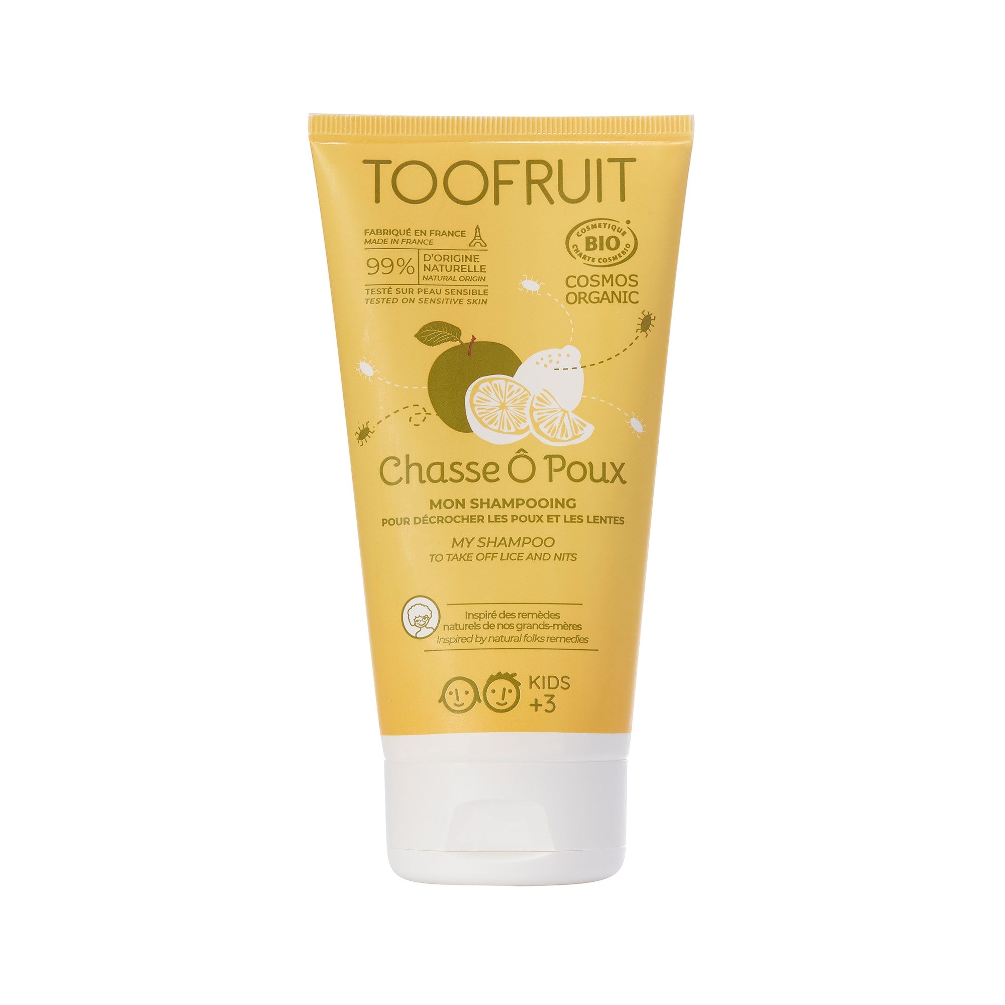 TOOFRUIT CHASSE O POUX SHAMPO KUNDER PARAZITEVE TE FLOKEVE - MOLLE & LIMON 150ML