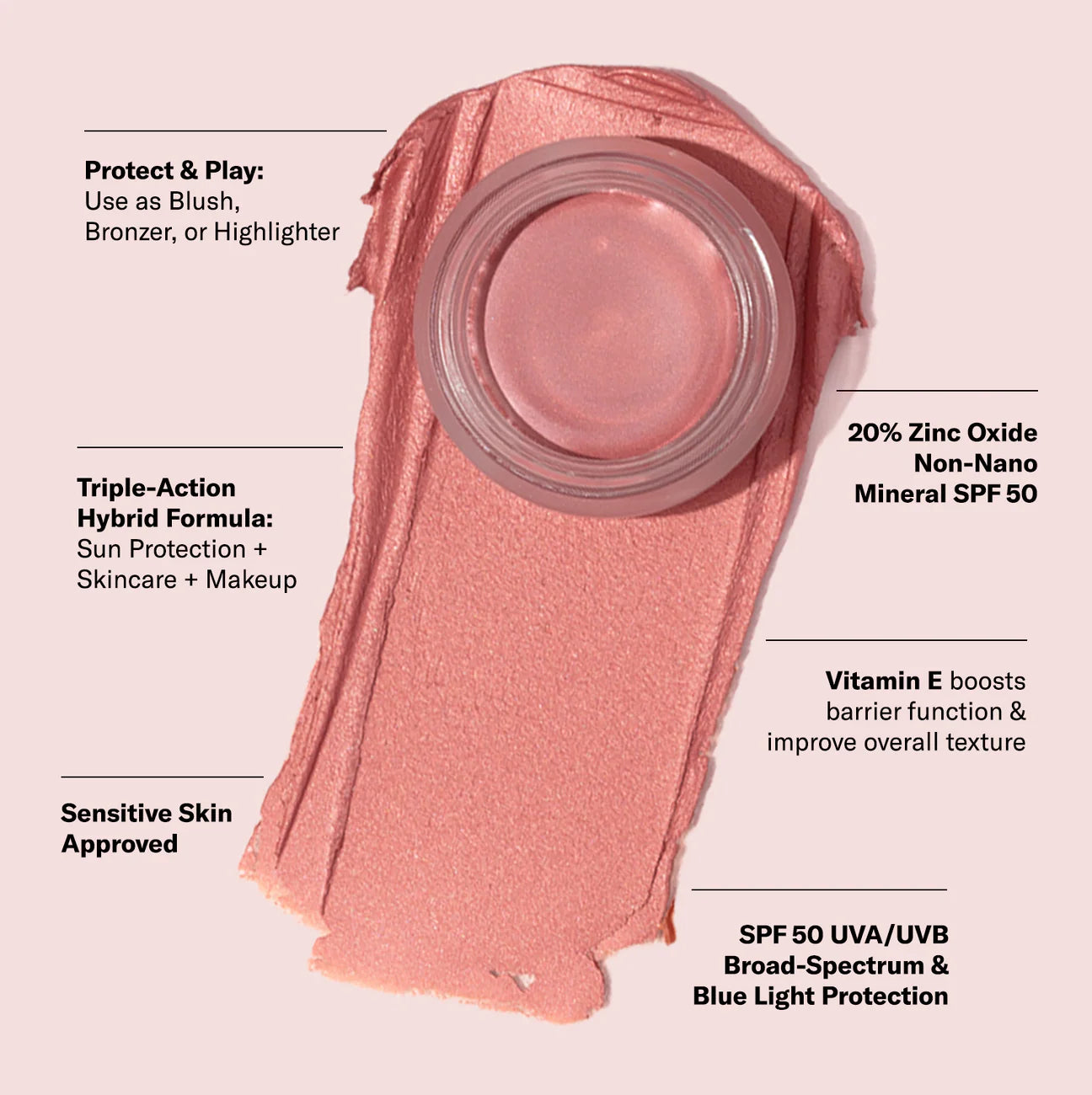 Odacité Balm me ngjyrë SPF 50 – Sienna Rose 5ml